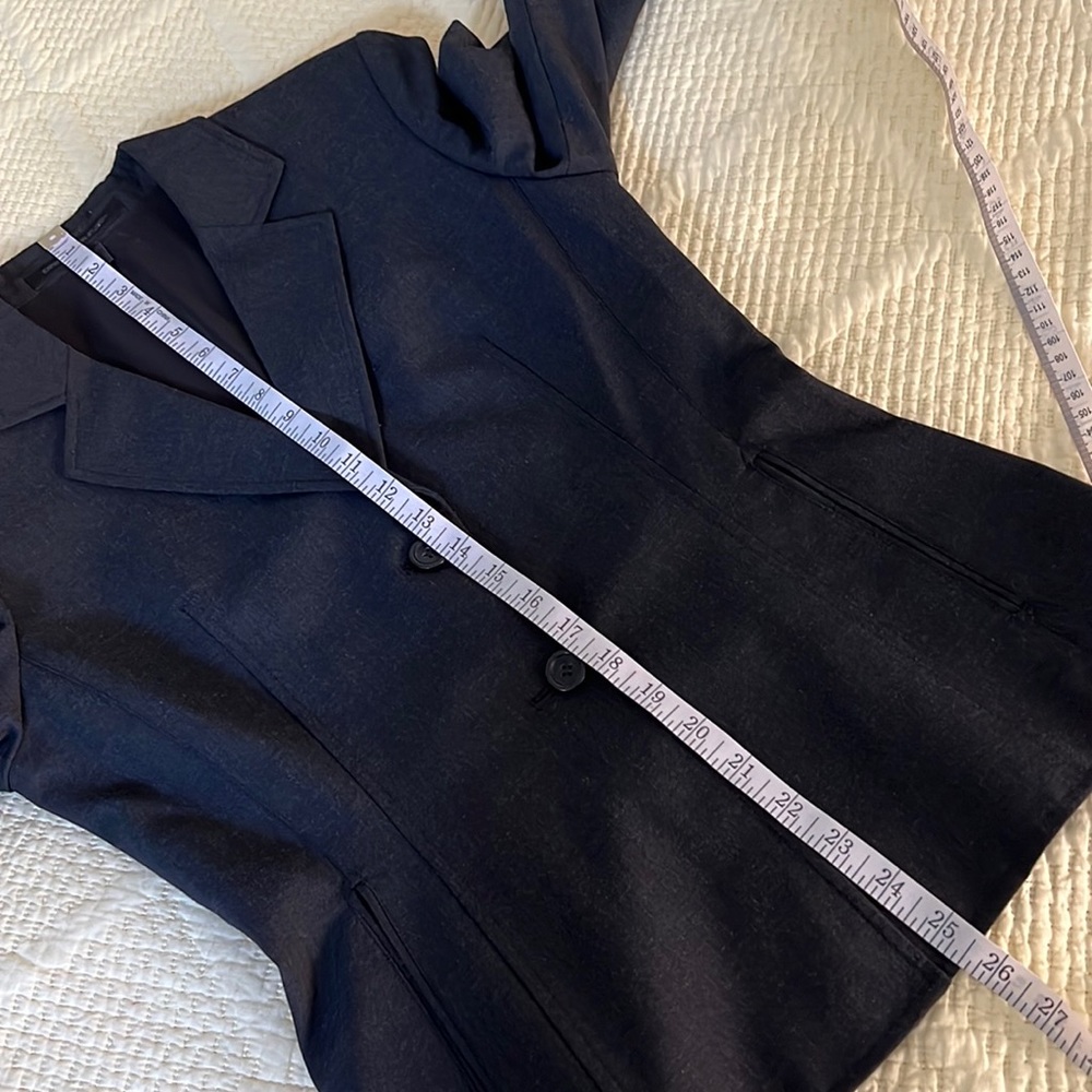 Express Design Studio Charcoal Grey Size 2 Jacket - image 7